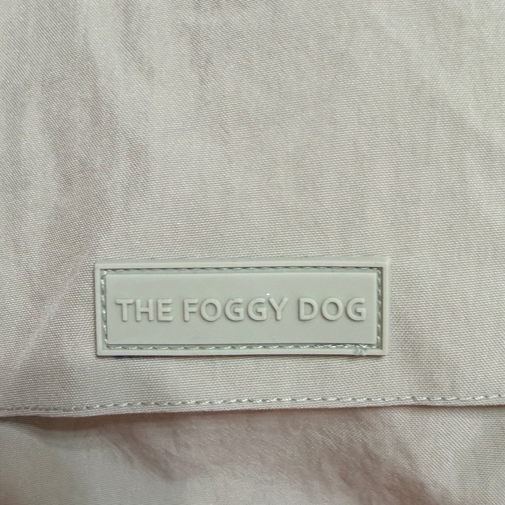 The Foggy Dog Sage Green Raincoat with Removable Hood and Striped Lining Size L - Picture 6 of 8